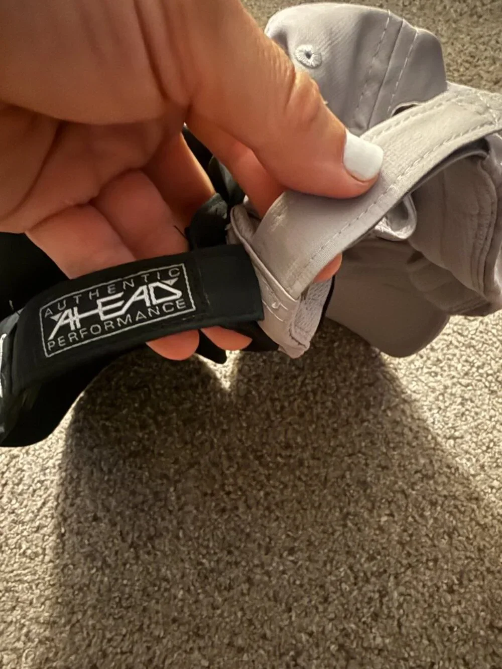GolfTEC Hat Lot of 2 | Adjustable Golf Caps AHEAD MidFit & Pukka Black Khaki